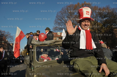 Gdansk. Parada z okazji 93 rocznicy odzyskania przez...
