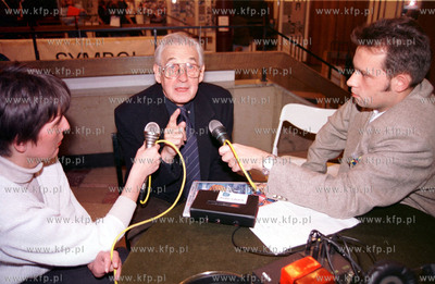 Dziennikarze Radia Gdansk ( Piotr Jaworski ) podczas...