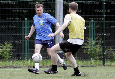 Sopot. Pilka nozna. Spotkanie towarzyskie druzyn Urzedu...