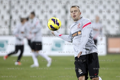 Gdansk. Stadion przy ul. Traugutta. Trening reprezentacji...
