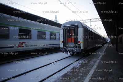 Gdansk. Dworzec Glowny PKP. Strajk kolejarzy.
25.01.2013
fot....