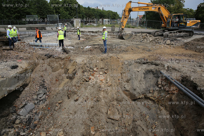 Gdańsk. Budowa tunelu pod ul. Hucisko. Podczas prac...