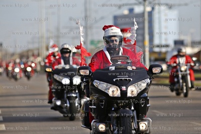 Gdansk. XIII edycja parady Mikolaje na Motocyklach....