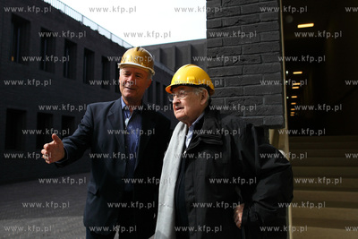 Rezyser Andrzej Wajda w Teatrze Szekspirowski w Gdansku....