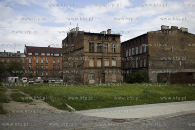 Gdańsk Dolne Miasto. Domy pomiędzy ulicami Szczygła...