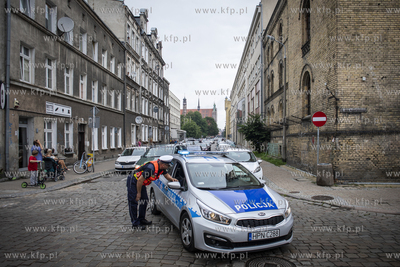 Skrzyżowanie ulic Rzeźnickiej i Jana Augustyńskiego....