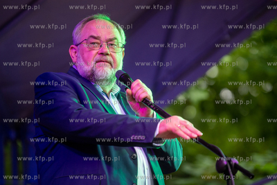 100 lat ulicy Krętej we Wrzeszczu. Nz. Piotr Adamowicz....