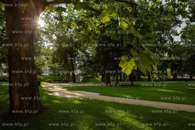 Park na Targu Rakowym po modernizacji. 5.08.2019 /...