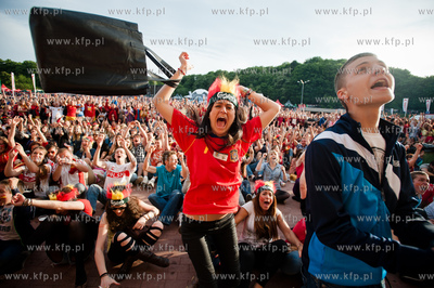 Gdansk. Fanzone - Strefa Kibica. Relacja meczu Mistrzostw...