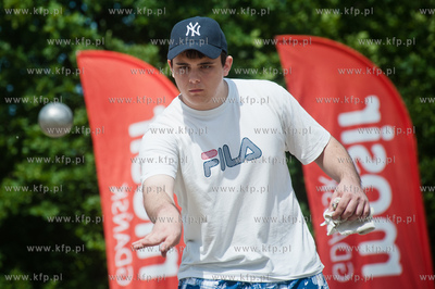 Gdansk. Bulodrom w Parku Reagana. Turniej petanque...