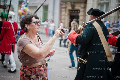 Gdansk. Zlot Zaglowcow Baltic Sail Gdansk 2013. Przemarsz...