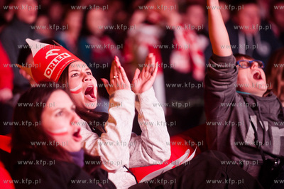 Gdansk. Targ Weglowy. Strefa kibica towarzyszaca Mistrzostwa...
