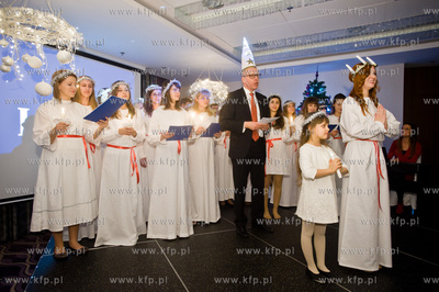 Gdansk. Hotel Hilton. Spotkanie Swiateczne ze szwedzką...