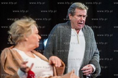 Gdansk. Teatr Szekspirowski. Proba medialna spektaklu...