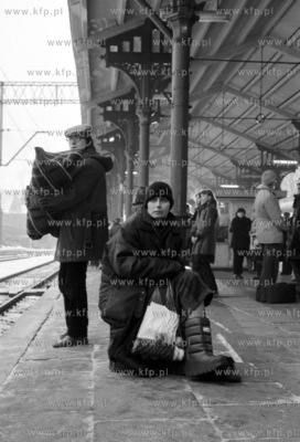 Plan zdjeciowy filmu "Czlowiek z zelaza". Scena na...