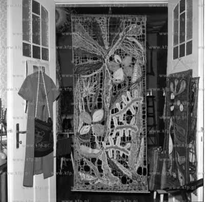 Pracownia Natali Piontek w Sopocie. Tkanina Koniczyna...