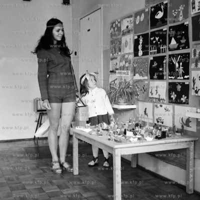 Wystawa prac plastycznych w gdańskim przedszkolu.
04.1971
0000322z_kwiecien1971
Fot....