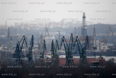 Port Polnocny, Gdansk. Widok z wiezy Kapitanatu Portu....