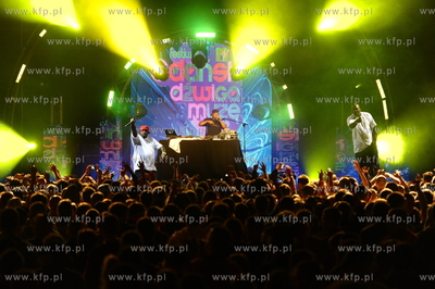 Gdansk. Plac Zebran Ludowych. Festiwal MTV Gdansk Dzwiga...