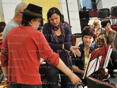 Sopot. Sala Kameralna w Operze Lesnej. Proby przed...