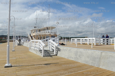 Sopot - molo. Przystan jachtowa przed oficjalnym otwarciem,...