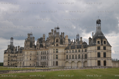 Zamek w Chambord, najwiekszy z zamkow w dolinie Loary....