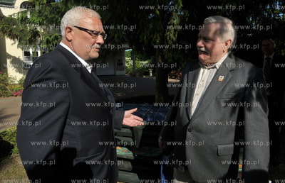 Imieniny Lecha  Walesy w jego domu na ul. Polanki w...