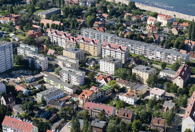 Gdansk Brzezno z lotu ptaka. Okolice ul. Walecznych....
