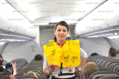 Lotnisko w Gdansku. Prezentacja nowego samolotu airbusa...