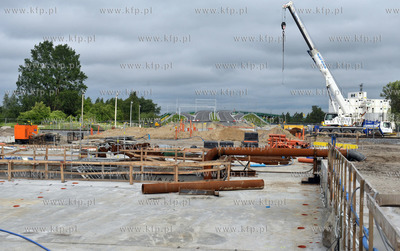 Gdansk. Maszyny TBM Damroka, podczas wiercenia tunelu...