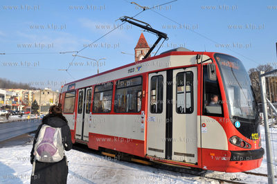 Gda "sk Siedlce. Ul. Kartuska. Petla tramwajowa  przy...