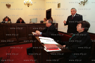 Rozprawa apelacyjna w Gdansku Andrzeja Leppera oskarzonego...