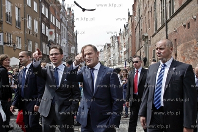 Gdansk. Wizyta premiera Finlandii Jyrki Katainenena....