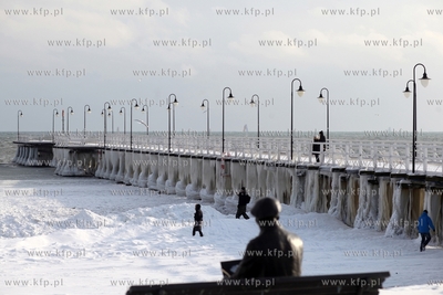 Molo w Gdyni Orlowie.
27.01.2014
fot. Krzysztof Mystkowski...