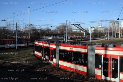 Pętla tramwajowa na gdańskiej Zaspie.
17.02.2015
fot....