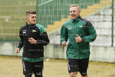 Gdańsk. Stadion przy ul. Traugutta. Trening drużyny...