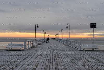 Molo w Gdyni Orołowie. 23.01.2021 fot. Paweł Marcinko...