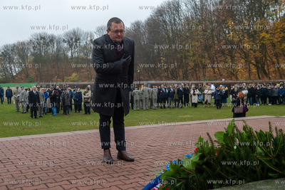 Wojskowy Cmentarz Francuski w Gdańsku. Uroczystości...