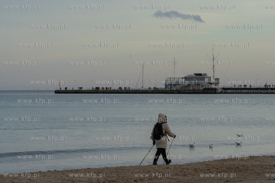 Plaża w Sopocie. 12.02.2022 / fot. Anna Rezulak /...