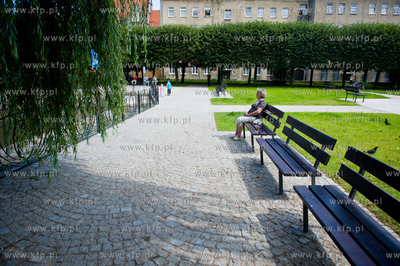 Gdansk. Wyremontowany zbiornik retencyjny Powstancow...