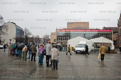 Gdansk. Targ Weglowy. Wielka Sobota. Sniadanie wielkanocne...