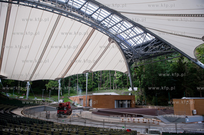 Sopot. Opera lesna na tydzien przed oficjalnym otwarciem....