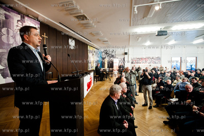 Gdansk. Sala BHP Stoczni Gdanskiej. Spotkanie zorganizowane...