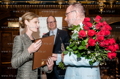 Gdansk. Dwor Artusa. Uroczystosc wreczenia Nagrod Prezydenta...