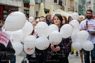 Sopot. Marsz poparcia dla Prezydenta Bronislawa Komorowskiego...