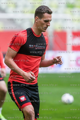 Gdansk. Stadion Energa. Otwarty dla mediow trening...