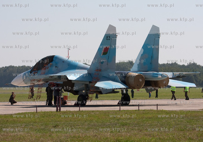 Air Show Radom 2009. Nz samolot SU-27, ktory ulegl...