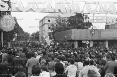 Strajk w Stoczni Gdanskiej im Lenina. sierpien 1980...