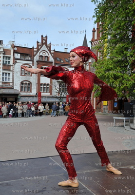 Sopot Ulica Artystow 2011. Performance patriotyczny...