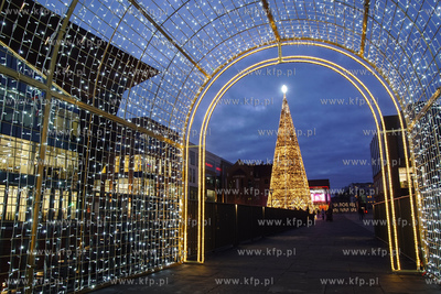 Iluminacja świąteczna i 38 metrowa choinka w Forum...